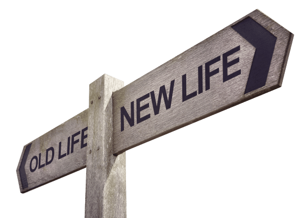 A Split Image Of A Decaying House &Amp; Modern Home, Symbolizing Transformation