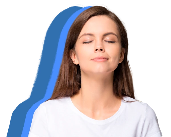 A Woman Breathing Freely.